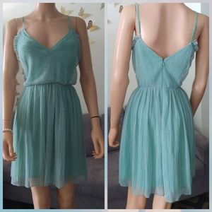BCBGeneration Soft Turquoise Chiffon Dress 8